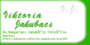 viktoria jakubacs business card